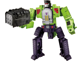 Illustration for article titled The Gigantic New Devastator Towers Over All Other Transformers